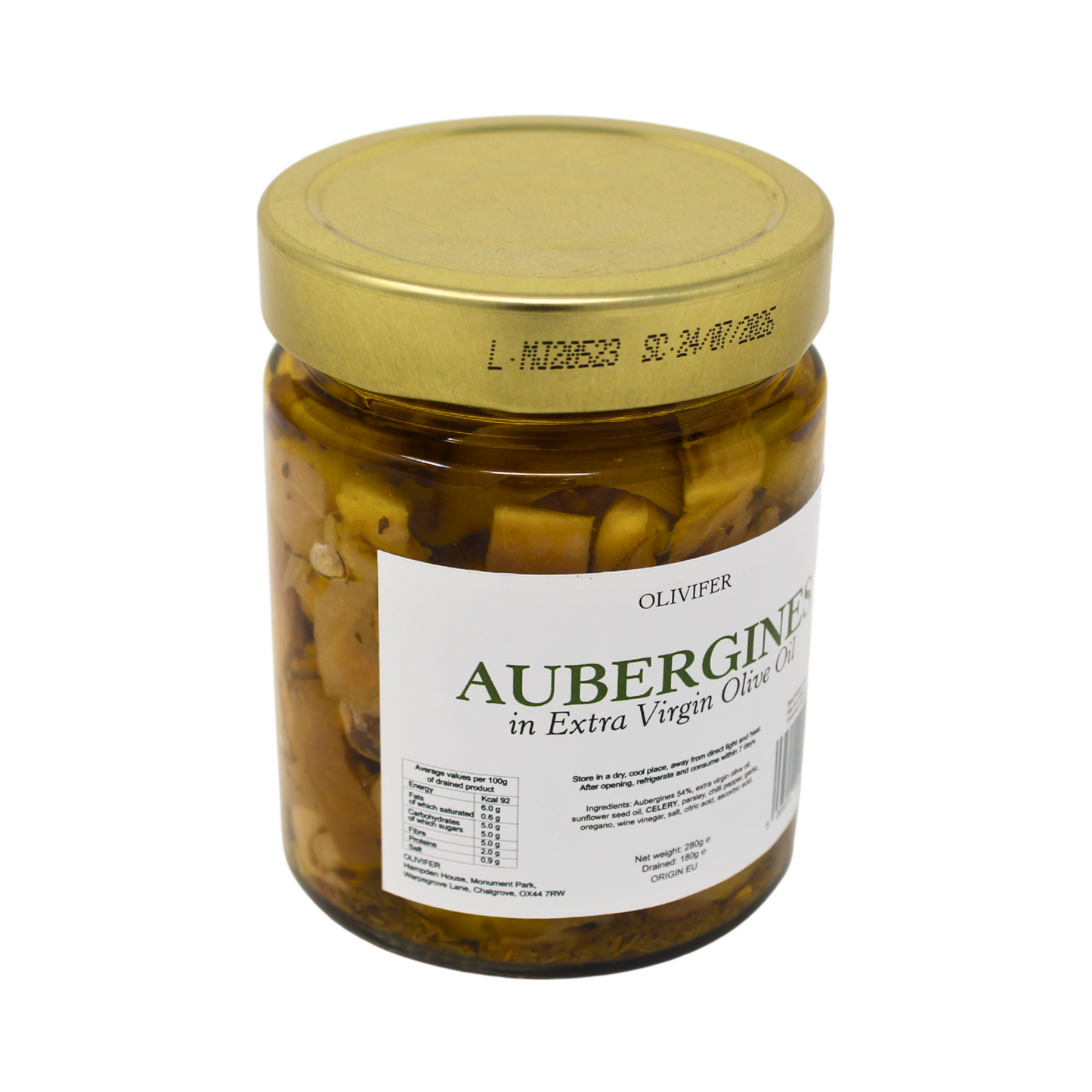 Olivifer Sliced Aubergines in Olive Oil 280g