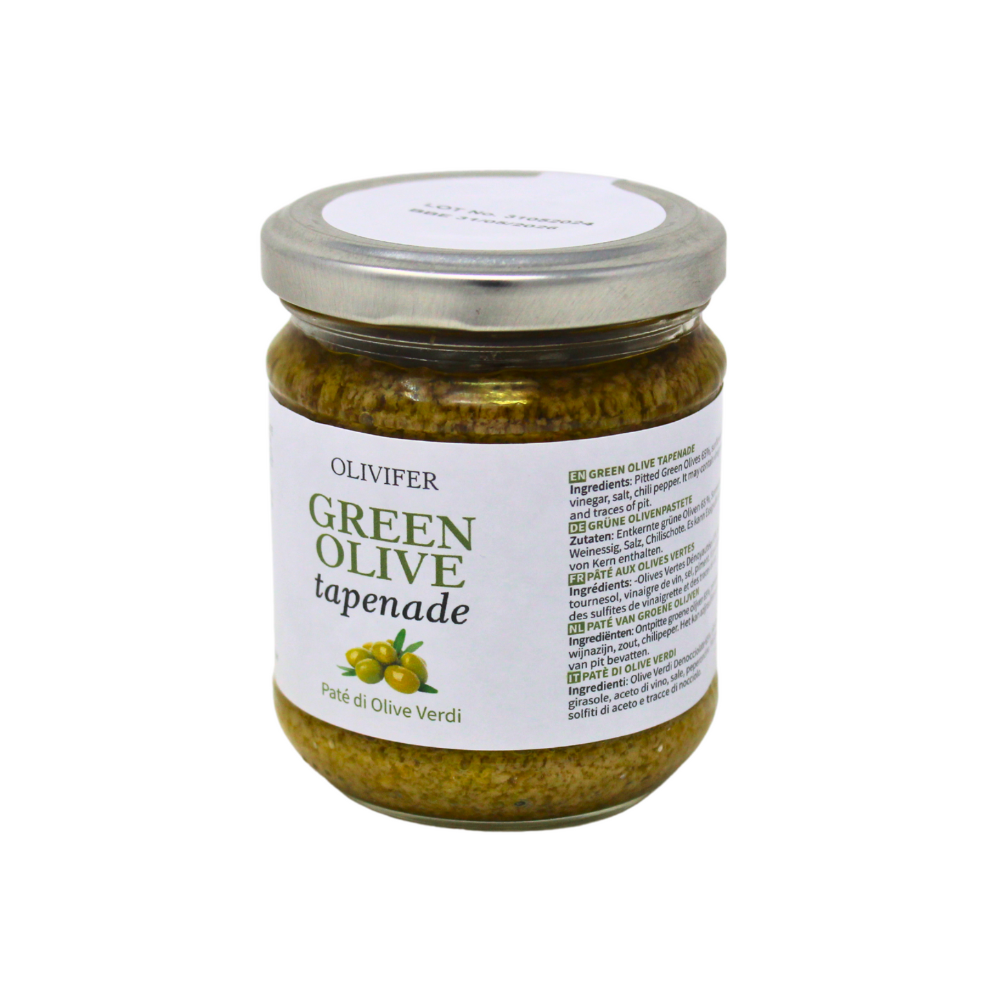 Olivifer Green Olive Tapenade 180g